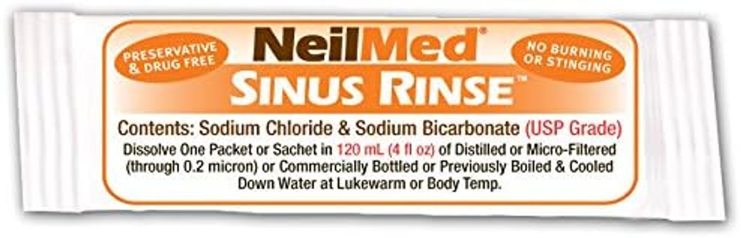 Hộp 120 Gói Muối Rửa Mũi NeilMed Trẻ Em 120ml - Giảm Khô Mũi, Dị Ứng cho Trẻ Từ 4 Tuổi - Hàng Mỹ Chính Hãng