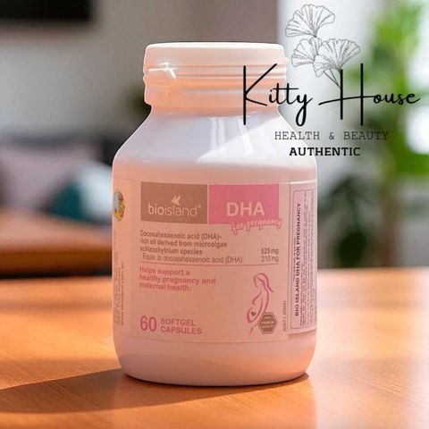 Viên Uống DHA Bầu Bio Island Úc 60 Viên - Hỗ Trợ Phát Triển Trí Não Cho Mẹ Bầu & Thai Nhi, Omega-3 Tự Nhiên, Dễ Hấp Thụ