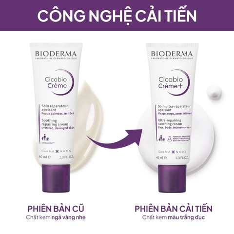 Kem Dưỡng Phục Hồi Da Bioderma Cicabio Cream 40mL - Giải Pháp Chăm Sóc Da Tổn Thương, Nhạy Cảm Từ Pháp