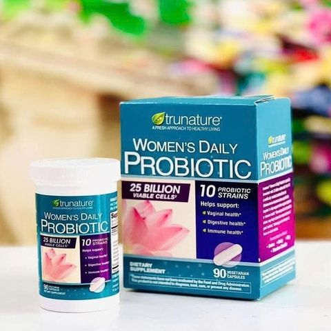 Viên uống men vi sinh nữ Trunature Women’s Daily Probiotic 90 viên - Hỗ trợ sức khỏe tiêu hóa và miễn dịch hiệu quả