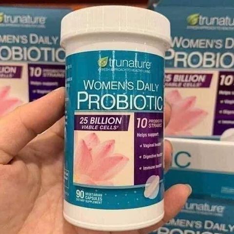 Viên uống men vi sinh nữ Trunature Women’s Daily Probiotic 90 viên - Hỗ trợ sức khỏe tiêu hóa và miễn dịch hiệu quả