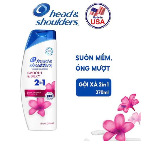 Dầu Gội Xả 2in1 Head & Shoulders Menthol Fresh 370ml USA - Sạch Gàu, Mát Lạnh, Dưỡng Tóc Chắc Khỏe, Thoải Mái Hương Thơm