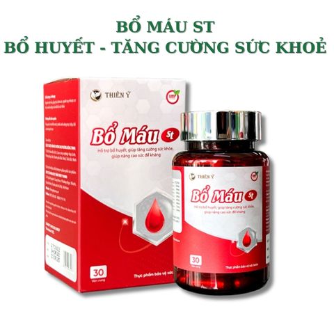 Bổ Máu ST chính hãng – Hỗ trợ cải thiện tình trạng thiếu sắt, cơ thể mệt mỏi, hỗ trợ tạo hồng cầu