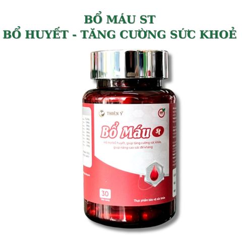 Bổ Máu ST chính hãng – Hỗ trợ cải thiện tình trạng thiếu sắt, cơ thể mệt mỏi, hỗ trợ tạo hồng cầu