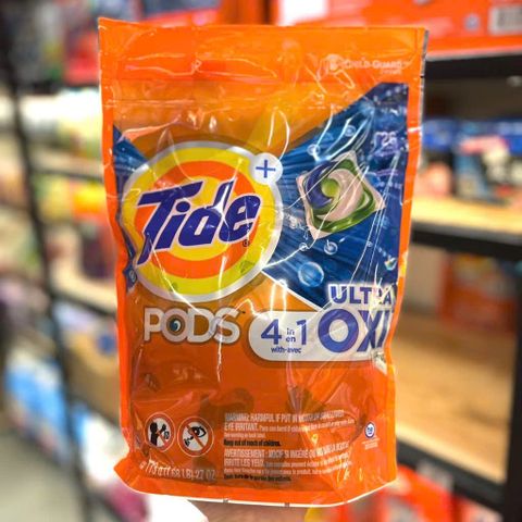 Viên Giặt Xả Tide Pods 3 Trong 1 - Sạch Sâu, Làm Trắng Vượt Trội, Dễ Dàng Sử Dụng Cho Mọi Loại Máy Giặt