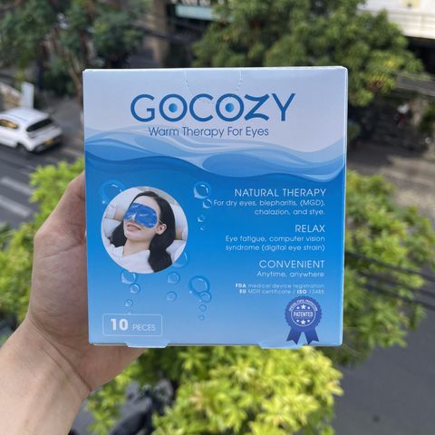 Gocozy Chườm Ấm Mắt - Hộp 10 Miếng Che Mắt Giảm Khô, Giúp Thư Giãn Mắt, Chăm Sóc Sức Khỏe Mắt Chính Hãng