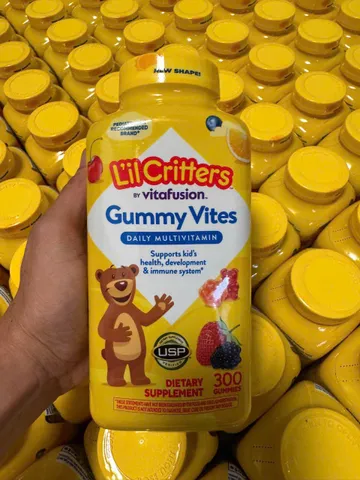 Kẹo Dẻo Lil Critter Gummy Vites Multivitamin 300v - Kẹo Dinh Dưỡng Hàng Mỹ Cho Trẻ, Hỗ Trợ Sức Khỏe Bé Yêu