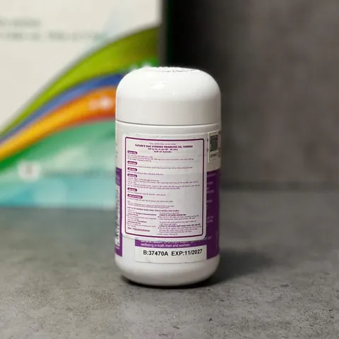 Viên Uống Hỗ Trợ Da Nature's Way Evening Primrose Oil 1000mg - Bổ Sung Cân Bằng Nội Tiết Nữ - Hỗ Trợ Làm Đẹp Da 60 Viên