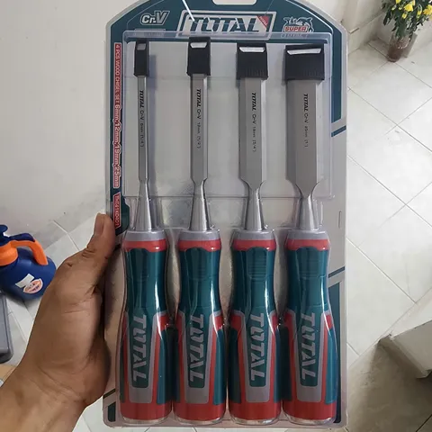 Bộ mũi đục gỗ 4 chi tiết Total THT41K0401 - Dụng cụ đục gỗ sắc bén cho thợ mộc và gia đình, dễ sử dụng, độ bền cao