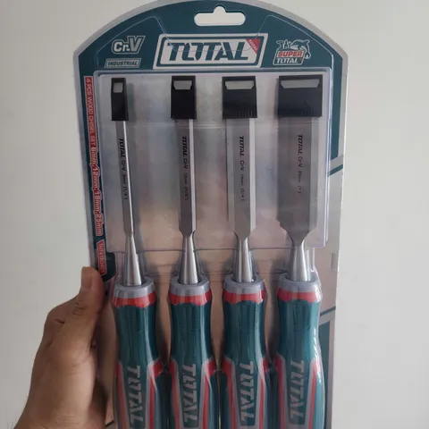 Bộ mũi đục gỗ 4 chi tiết Total THT41K0401 - Dụng cụ đục gỗ sắc bén cho thợ mộc và gia đình, dễ sử dụng, độ bền cao