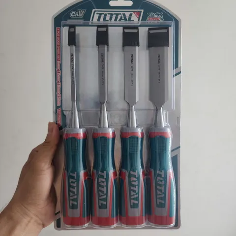 Bộ mũi đục gỗ 4 chi tiết Total THT41K0401 - Dụng cụ đục gỗ sắc bén cho thợ mộc và gia đình, dễ sử dụng, độ bền cao