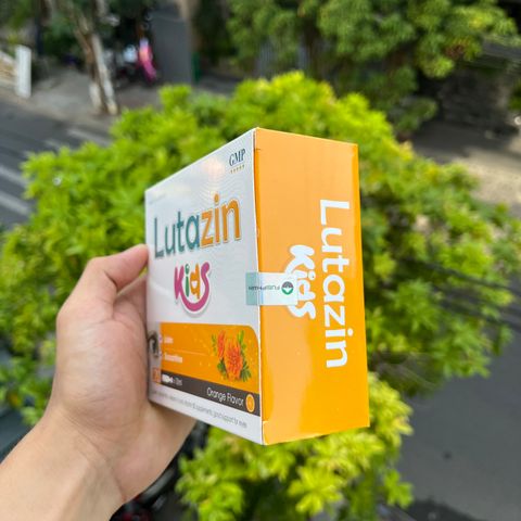Siro Bổ Mắt Trẻ Em Lutazin Kids - Hỗ Trợ Cải Thiện Thị Lực, Giảm Khô Mắt, Hộp 20 Ống 10ml, Dành Cho Trẻ 3-12 Tuổi