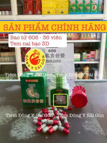 Viên uống giảm đau bao tử Vall Boon 606 - Hỗ trợ tiêu hóa, chữa viêm loét dạ dày, đầy bụng, trào ngược - Hộp 36 viên chính hãng