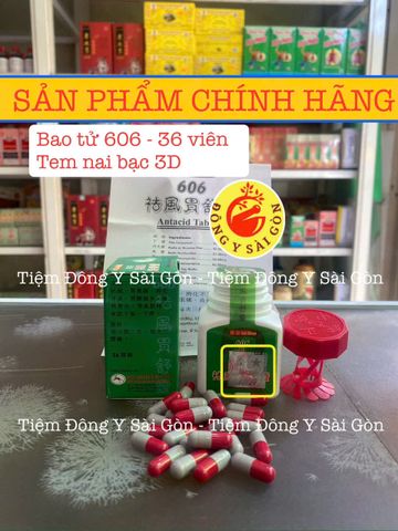 Viên uống giảm đau bao tử Vall Boon 606 - Hỗ trợ tiêu hóa, chữa viêm loét dạ dày, đầy bụng, trào ngược - Hộp 36 viên chính hãng