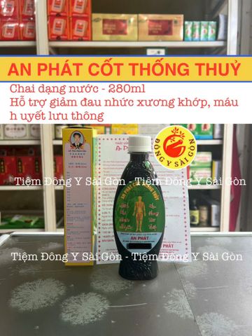 Phong Tê Cốt Thống Thủy An Phát 280ML - Giúp Giảm Đau Nhức Do Phong Thấp, Thực Phẩm Chức Năng Hỗ Trợ Sức Khỏe
