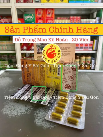 Viên uống hỗ trợ xương khớp Đỗ Trọng Mao Kê - Giảm viêm, trị đau nhức xương, 20 viên - Sản phẩm chính hãng