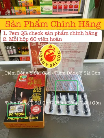 Đỗ Trọng Phong Thấp Linh Hộp 60 Viên - Hỗ Trợ Giảm Đau Khớp, Thoái Hóa, Đau Lưng - Thực Phẩm Chức Năng Chính Hãng