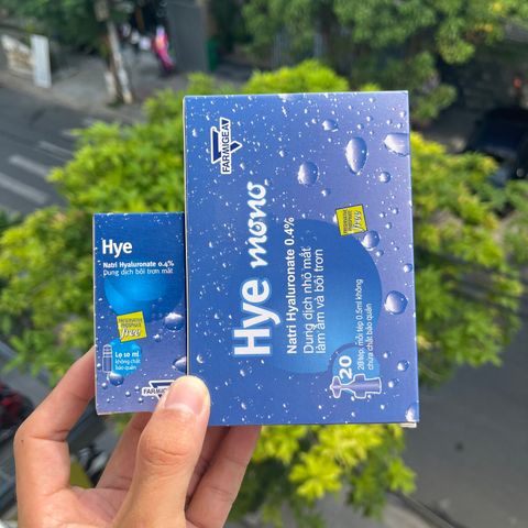 Nhỏ mắt HYE LỌ 10ML & HYE MONO -Hộp 20 Tép 0.5ml - FARMIGEA S.p.A (Ý) – Nước Mắt Nhân Tạo HYE