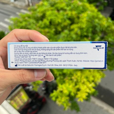 Mỡ Tra Mắt Vitamin A HydraMed Night Sensitive 5g - Giúp Dịu Mắt Kích Ứng, Chính Hãng Nhập Khẩu Từ Ý