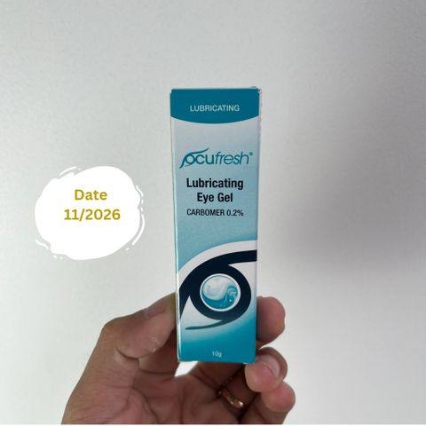 Gel tra mắt OCUFRESH Lubricating Eye Gel 10g - Dưỡng ẩm, Giảm khô và mỏi mắt - Sản phẩm y tế từ Anh Quốc