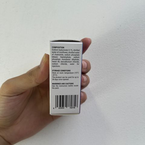 Nước Mắt Nhân Tạo Amera 10ml - HA 0.1% Cho Mắt Khô, Dưỡng Ẩm, Bảo Vệ Ghi Tên Chính Hãng Italia