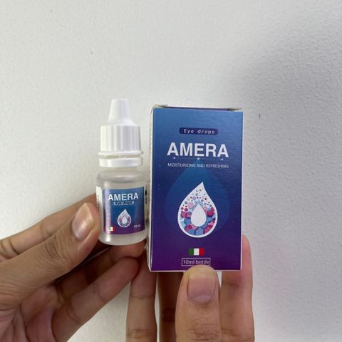 Nước Mắt Nhân Tạo Amera 10ml - HA 0.1% Cho Mắt Khô, Dưỡng Ẩm, Bảo Vệ Ghi Tên Chính Hãng Italia