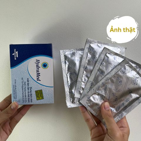 Nước mắt nhân tạo Hydramed 0,2% nhỏ mắt dạng tép [ Chính hãng nhập khẩu từ Đức ]- Hộp 20 tép