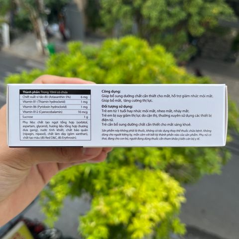 Siro Bổ Mắt Ixantin K - Hỗ Trợ Giảm Nhức Mỏi, Mờ Mắt Cho Trẻ Em - Hộp 15 Ống 10ml từ Trường Thọ Pharma