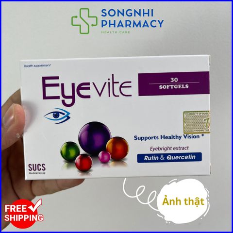 Viên Uống Bổ Mắt Eyevite - Hộp 30 Viên Nang Mềm Từ Cao Cây Sáng Mắt - Tăng Cường Sức Khỏe Mắt Hàng Chính Hãng