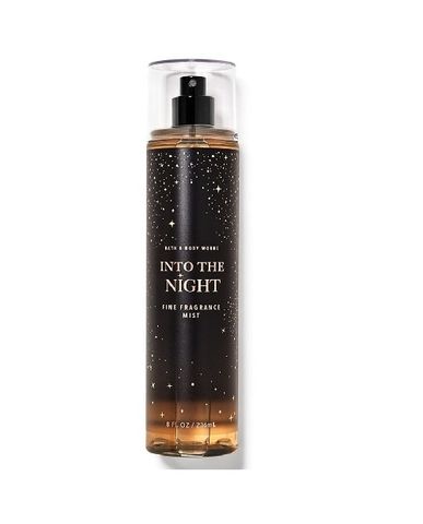 Xịt Thơm Toàn Thân Mini Bath & Body Works Into The Night 236ml - Hương Hổ Phách, Hoa Hồng, Mâm Xôi Đen, Xạ Hương, Phù Hợp Đi Học & Dự Tiệc