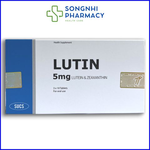 Viên Uống Bổ Mắt Lutin 5mg - Hỗ Trợ Sáng Khỏe, Chống Đục Thủy Tinh Thể - Hộp 30 Viên Chính Hãng Trường Thọ Pharma