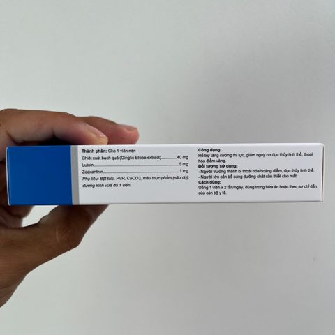 Viên Uống Bổ Mắt Lutin 5mg - Hỗ Trợ Sáng Khỏe, Chống Đục Thủy Tinh Thể - Hộp 30 Viên Chính Hãng Trường Thọ Pharma