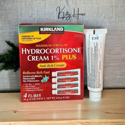 Kem bôi giảm ngứa Kirkland Hydrocortisone Cream 1% tuýp 56g