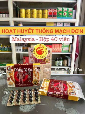 Viên Uống Hoạt Huyết Thông Mạch Đơn Malaysia - Hỗ Trợ Giảm Viêm Khớp, Đau Lưng, Xương Khớp 40 Viên Chính Hãng