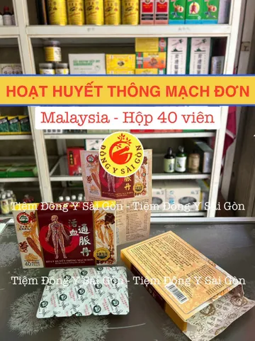 Viên Uống Hoạt Huyết Thông Mạch Đơn Malaysia - Hỗ Trợ Giảm Viêm Khớp, Đau Lưng, Xương Khớp 40 Viên Chính Hãng