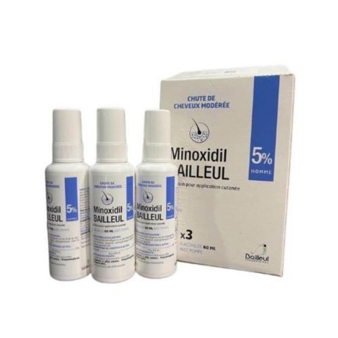 Set 3 Chai Xịt Mọc Tóc Minoxidil Bailleul 5% - Giải Pháp Ngừa Hói Hiệu Quả Từ Pháp Cho Nam Nữ