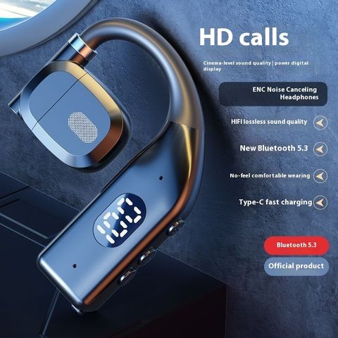 Tai Nghe Không Dây P7 ( 1 chiếc ) OWS HiFi - Tai Nghe Móc Tai Thể Thao, Âm Thanh Chất Lượng, Thiết Kế Nhẹ, Chống Nước IPX5, Thời Gian Pin 20 Giờ