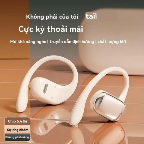 Tai Nghe Không Dây J05A Open OWS Bluetooth 5.4, Chống Nước IPX5, Thời Gian Phát 6 Giờ, Microphone HD, Hộp Sạc Tiện Lợi