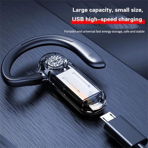 Tai nghe không dây V28 ( 1 chiếc ) Bluetooth 5.2 - Tai nghe đơn với Microphone cho Văn phòng, Lái xe, Shiper - Thời gian pin 20 giờ, nghe âm thanh xung quanh