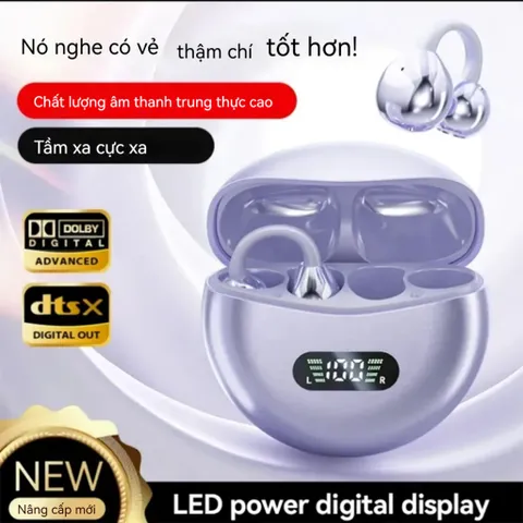 Tai Nghe Bluetooth Q71 - Không Dây Kẹp Tai Thể Thao, Thiết Kế Thẩm Mỹ, Âm Thanh Định Hướng, Giảm Tiếng Ồn ENC, Bluetooth 5.4