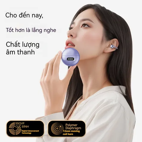 Tai Nghe Bluetooth Q71 - Không Dây Kẹp Tai Thể Thao, Thiết Kế Thẩm Mỹ, Âm Thanh Định Hướng, Giảm Tiếng Ồn ENC, Bluetooth 5.4