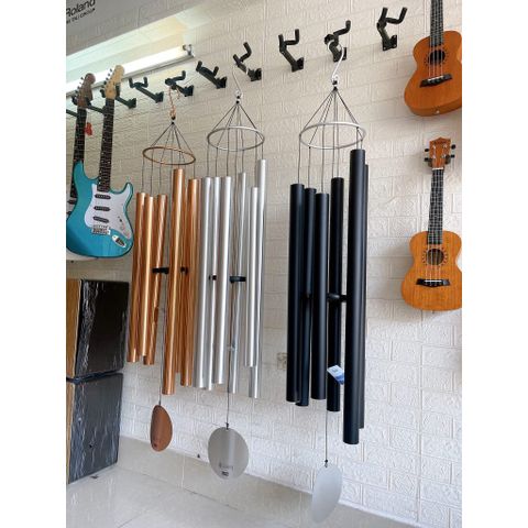 Chuông Gió Phong Thủy Nhạc Thiền 1m2 Kim Loại 6 Ống Cao Cấp - Trị Liệu 432Hz, Treo Cửa Tăng Cường Năng Lượng Tích Cực