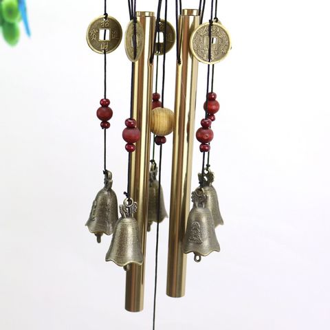 Chuông Gió Phong Thủy Kim Loại Có Đồng Xu - Âm Thanh Vang Trong, Ngăn Chặn Khí Tiêu Cực, Kích Hoạt Năng Lượng Tích Cực