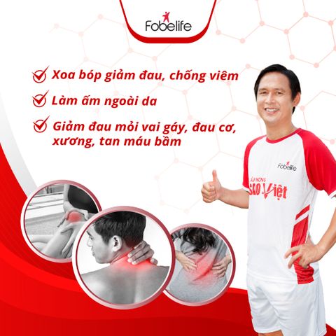 Dầu Nóng Sao Việt Fobelife Xoa Bóp Giảm Đau Xương Khớp & Bong Gân - Chai 60ml/100ml, Giải Pháp Hiệu Quả Cho Đau Nhức Từ Thể Thao