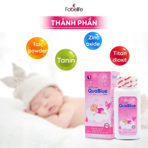 Phấn rôm an toàn dịu nhẹ cho trẻ nhỏ Quablue N2 - chai 60g
