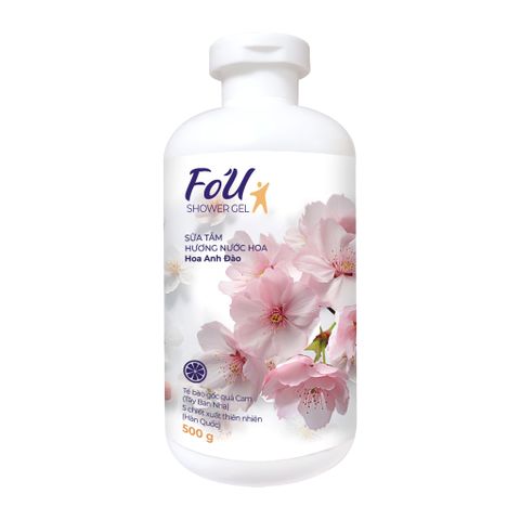 Sữa Tắm Fo'U Fobe Hương Nước Hoa Thơm Quyến Rũ 500ml - Phục Hồi Da Hư Tổn, Dưỡng Ẩm, Làm Sạch và Thư Giãn Cơ Thể