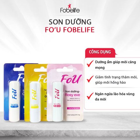 Son Dưỡng Môi Vaseline Fo'U Fobe Dưỡng Ẩm, Giúp Môi Căng Mọng Mềm Mịn N1