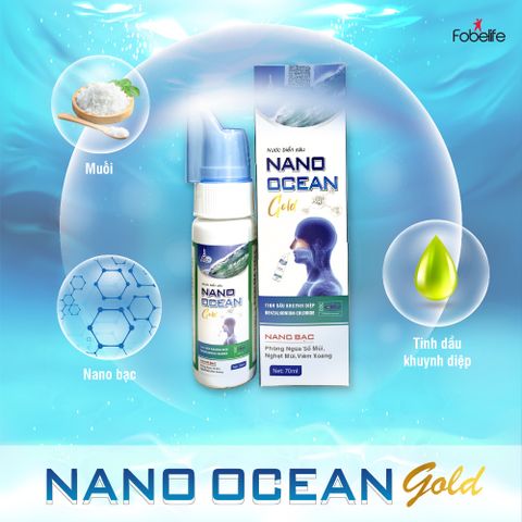 Dung dịch vệ sinh mũi người lớn Nano Ocean Gold Fobe N1 - chai 70ml