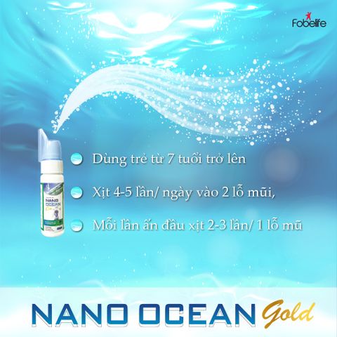 Dung dịch vệ sinh mũi người lớn Nano Ocean Gold Fobe N1 - chai 70ml