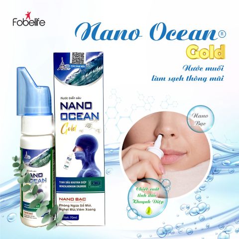 Dung dịch vệ sinh mũi người lớn Nano Ocean Gold Fobe N1 - chai 70ml